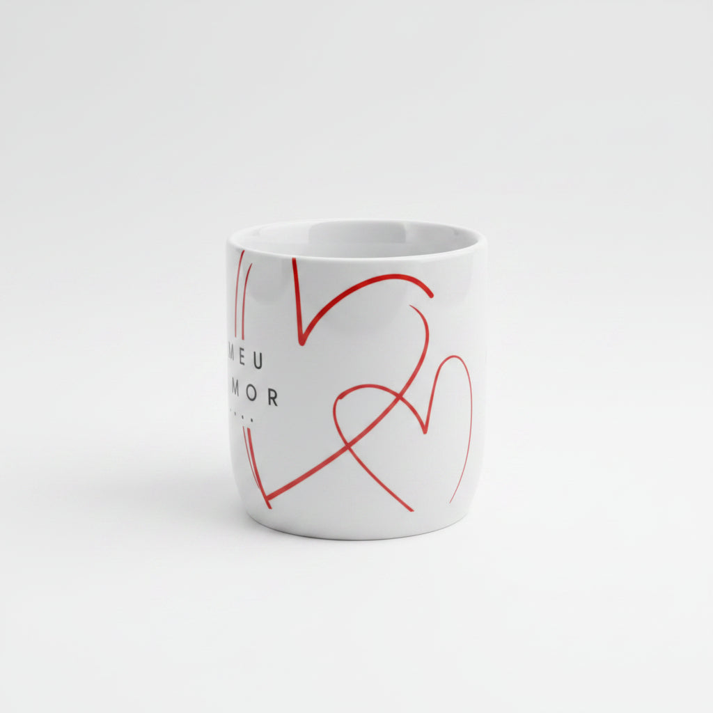 Caneca Porcelana Urban 300ml “Meu Amor, Hoje é um Dia Especial” – Brasfoot Presentes