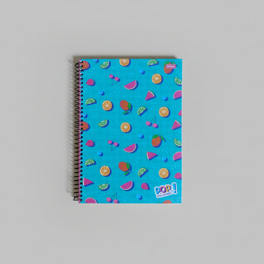 Caderno Universitário Foroni Pop Collection – 1 Matéria, 96 Folhas, Capa Dura, Espiral, Formato 200×275 mm – Design Colorido e Vibrante