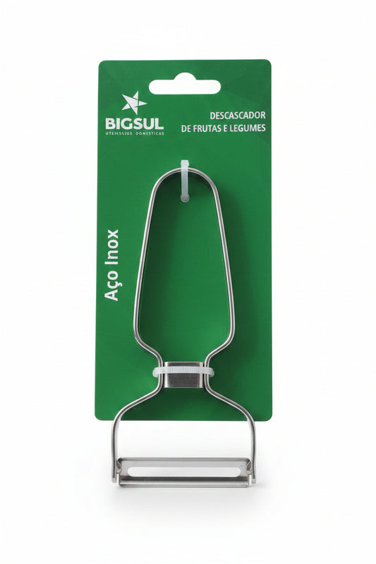 Descascador de Legumes Inox 13cm Bigsul | Lâmina Giratória