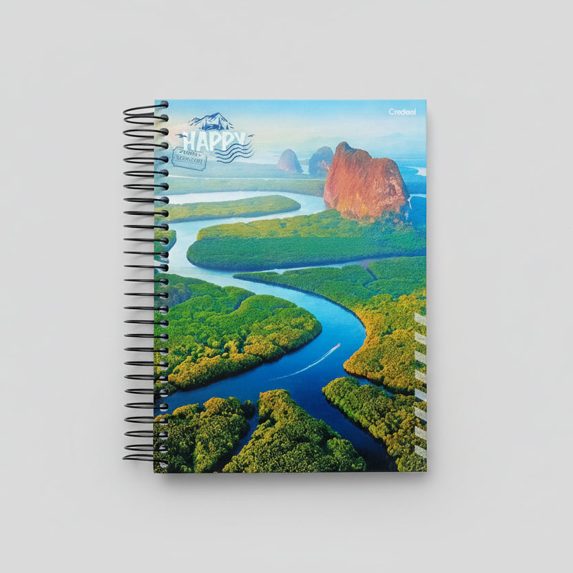 Caderno Universitário 20 Matérias Credeal Happy Adventure – 280 Folhas