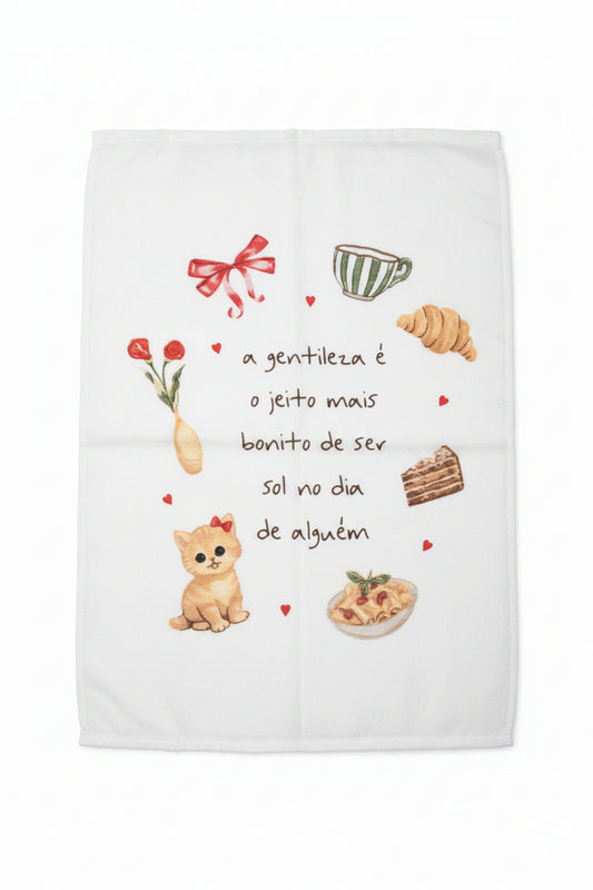 Pano de Copa Felpudo 240 g/m² Döhler Fofuras 45x65cm 100% Algodão Alta Absorção Estampado