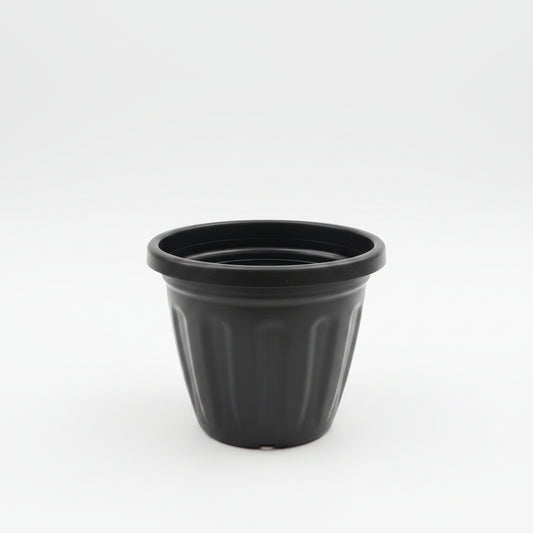 Vaso de Planta Redondo Preto Nº 1 Gibafer – Plástico 13x11cm