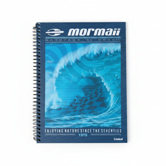 Caderno Universitário Mormaii Credeal 1 Matéria 80 Folhas Capa Dura Espiral 200x275 mm.