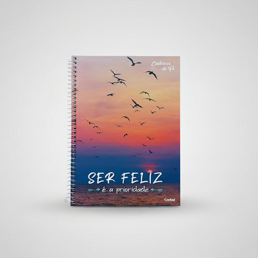 Caderno Universitário Credeal | Cadernos de Fé | Mensagens Religiosas – Capa Dura, 1 Matéria, 96 Folhas