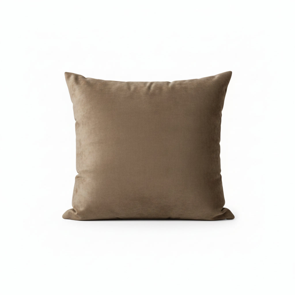 Capa de Almofada em Veludo Paris Marrom 43x43cm | Niazitex