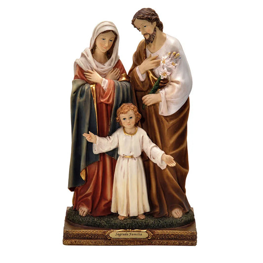 Imagem Sagrada Família 20 cm – Espressione Arts Florence | Resina Religiosa