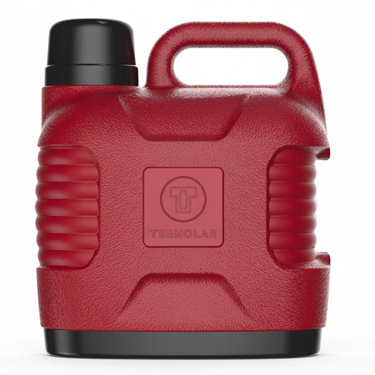 Garrafão Térmico Termolar Supertermo 5L Vermelho — Conserva Quente/Frio 10h | Rolha Clean