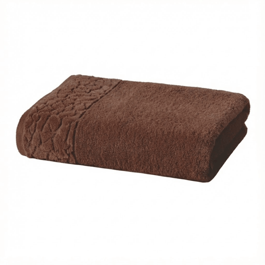 Toalha de Rosto Döhler Jacquard Confort com Barra Velour 100% Algodão 500 g/m² 50×90cm — FJ-6509