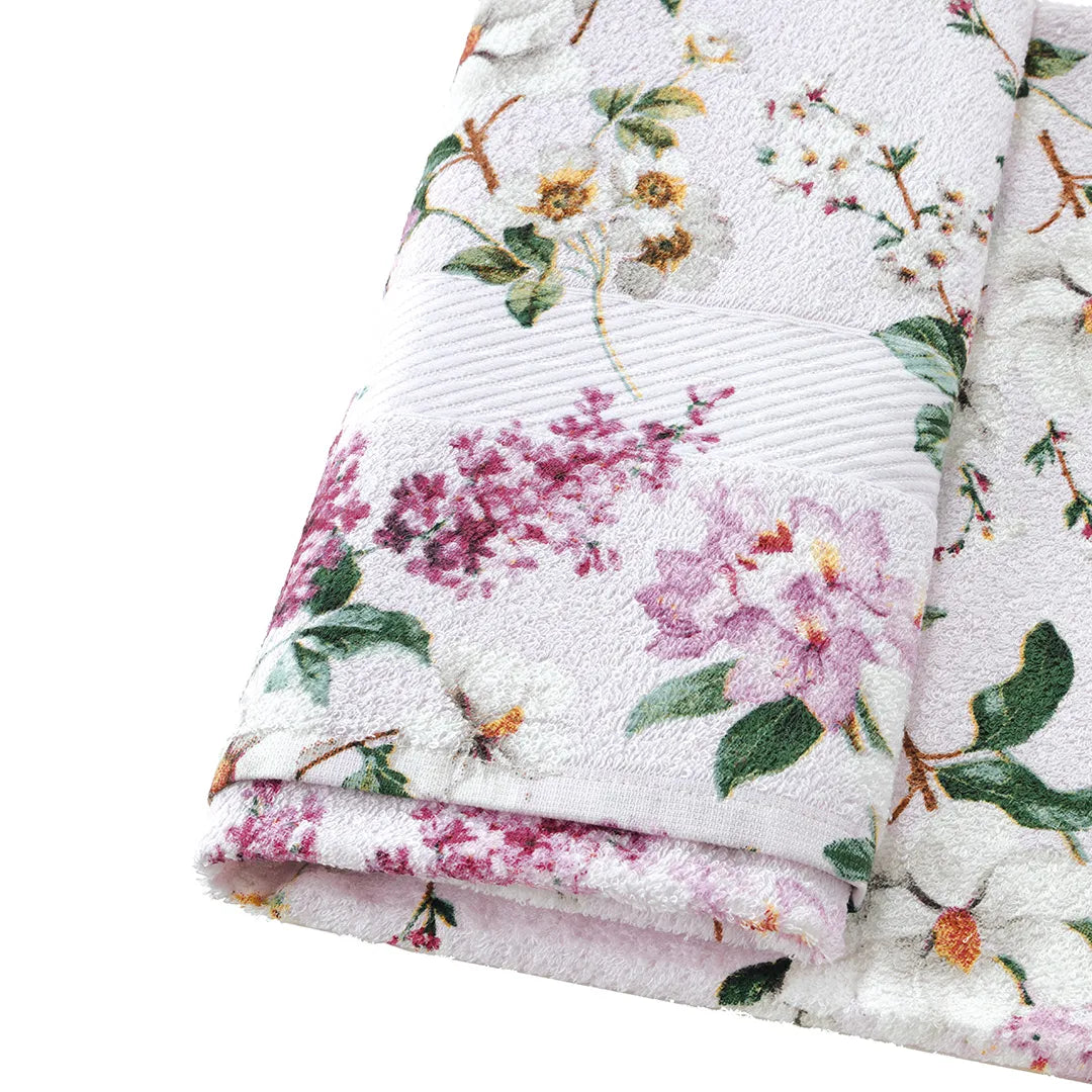 Toalha de Banho Döhler Prisma Felpuda Estampada Clara — 70x140cm | 100% Algodão 400g/m²