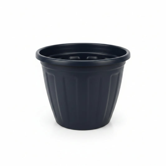 Vaso de Planta Plástico Redondo Nº 4 Preto 25x20cm – Gibafer