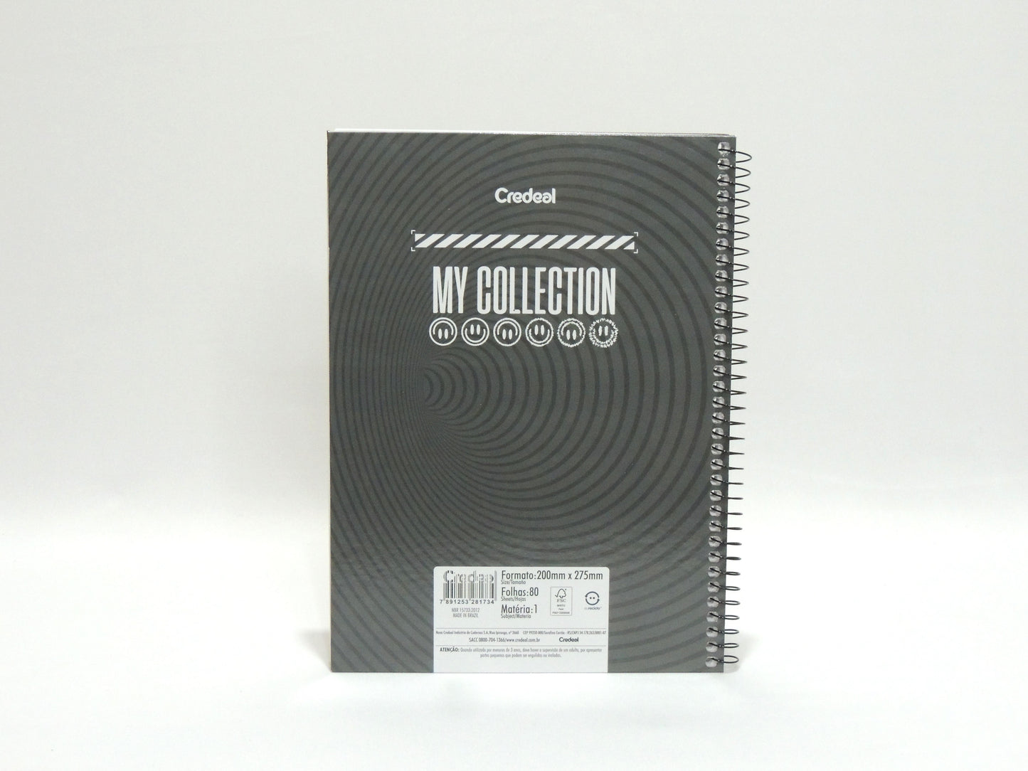 Caderno Masculino 10 Matérias 160 folhas My Collection | Credeal