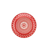 Prato de Sobremesa 20 cm Renda Mandala Vermelha | Oxford