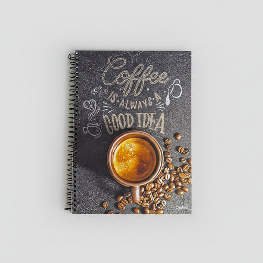 Caderno Universitário Comfy 1 Matéria 80 Folhas Espiral Capa Dura