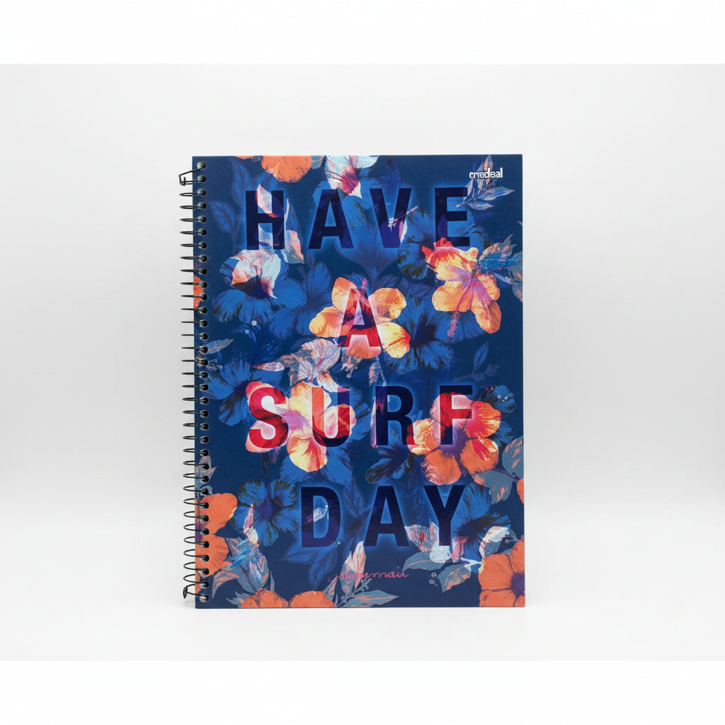 Caderno Mormaii Surfe Feminino 1 Matéria 96 Folhas Universitário Capa Dura | Credeal