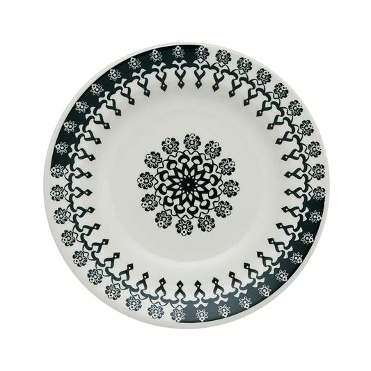Prato Fundo 21,5 cm Donna Folk Oxford Biona – Cerâmica Decorada com Estilo e Resistência
