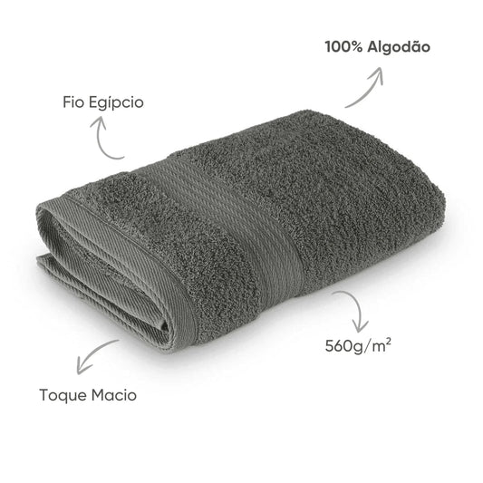Toalha de Rosto Magnus Appel Home — 100% Algodão Egípcio | 560 g/m² | 50 x 80 cm