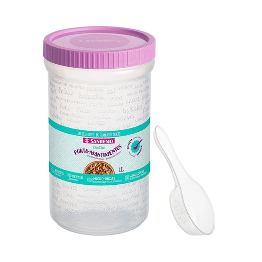 Pote Hermético com Medidor Sanremo 1L SR699/1 | BPA Free