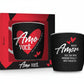 Caneca Porcelana Urban 300ml – Nosso Amor Faz um Bem Enorme Para Meu Coração | Brasfoot | Presente Criativo e Romântico