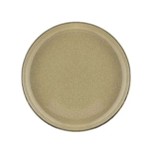 Conjunto Pratos de Sobremesa 20 cm Flat Ocre Oxford Biona – Design Moderno, Resistência e Sofisticação