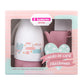 Conjunto Garrafa Térmica 700 ml + Suporte Filtro 102 | Branco • Ampola de vidro • 6h quente / 12h frio