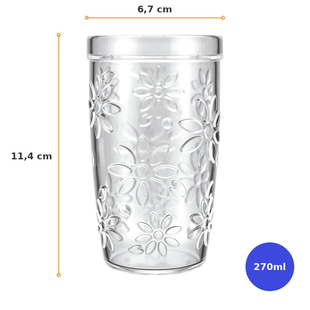 Conjunto 6 Copos de Vidro SM Nature 270ml — Nadir Figueiredo