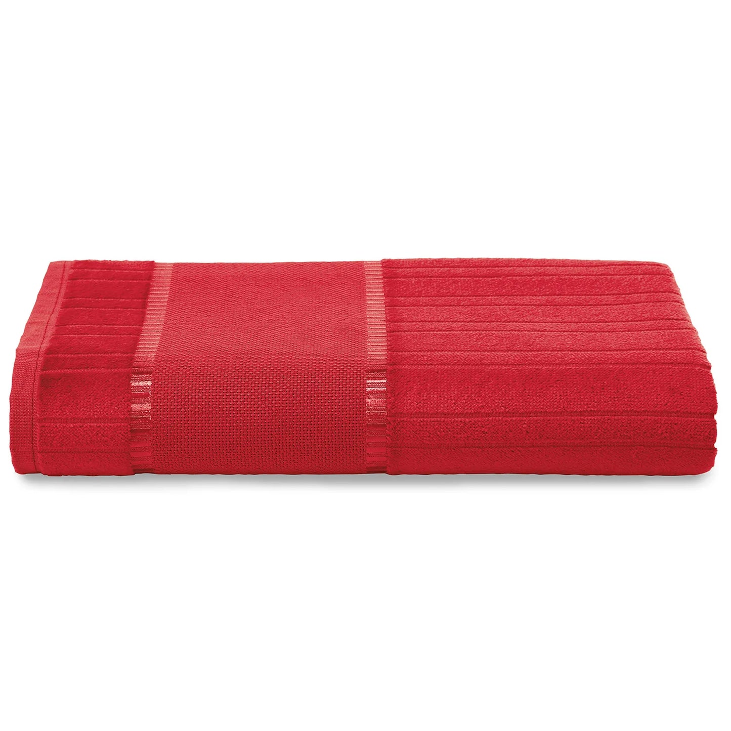 Toalha de Banho Döhler Bella 70 x 140 cm – Algodão 85%+, Gramatura 400g/m², Toque Aveludado + Barra para Bordar (Ponto Cruz) – Cores Diversas