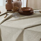Toalha de Mesa Quadrada Döhler Clean Linhares Natural 2,00m x 2,00m | 8 Lugares