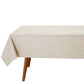 Toalha de Mesa Quadrada Döhler Clean Linhares Natural 2,00m x 2,00m | 8 Lugares