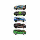 Conjunto 6 Carrinhos Supercar Turbo – Mini Carros de Brinquedo em Plástico | Kit Diversão para Crianças (CORES SORTIDAS)