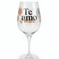 Taça de Vinho 385ml “Amor de Mãe é o Melhor do Mundo” Brasfoot – Presente Especial para Mães