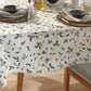 Toalha de Mesa Retangular 1,60×2,50 m Döhler Clean – Estampa Botânica – 8 Lugares | 50% Algodão / 50% Poliéster com Tecnologia Clean