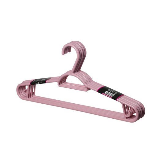 Kit 5 Cabides 40cm Sanremo Pendura Mais Easy — Rosa • Suporta 3,2 kg