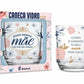 Caneca de Vidro Elegance 300ml – Para Minha Mãe com Todo Carinho | Brasfoot Presentes