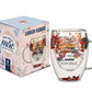 Caneca de Vidro Duplo Flower 320ml Brasfoot | Para Minha Mãe com Todo Meu Carinho