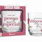 Caneca de Vidro Elegance 300ml Brasfoot - Um Presente Para Uma Pessoa Muito Especial