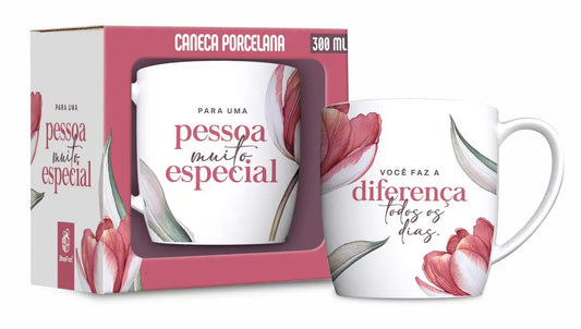 Caneca de Porcelana Urban 300ml Brasfoot – Para Uma Pessoa Muito Especial