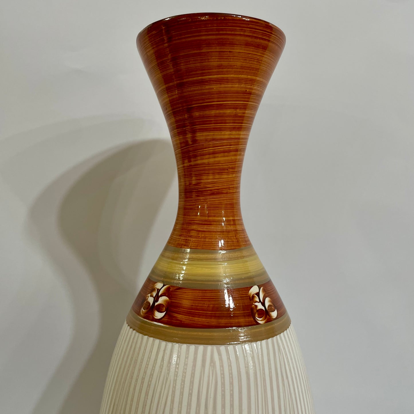 Garrafa Decorativa Oval de Cerâmica 30 cm | Cerâmica Judite