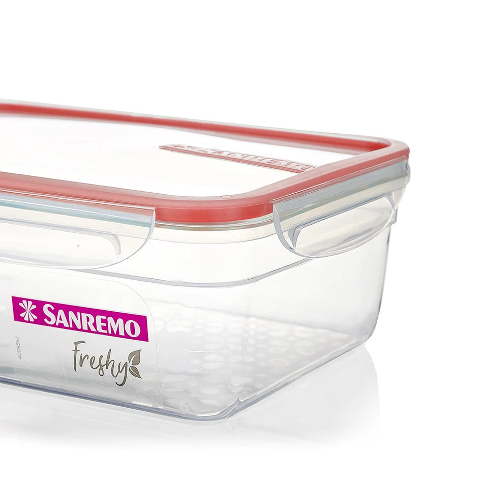 Pote Hermético Sanremo Freshy 2,5L – 4 Travas, Tampa com Borracha, BPA-Free