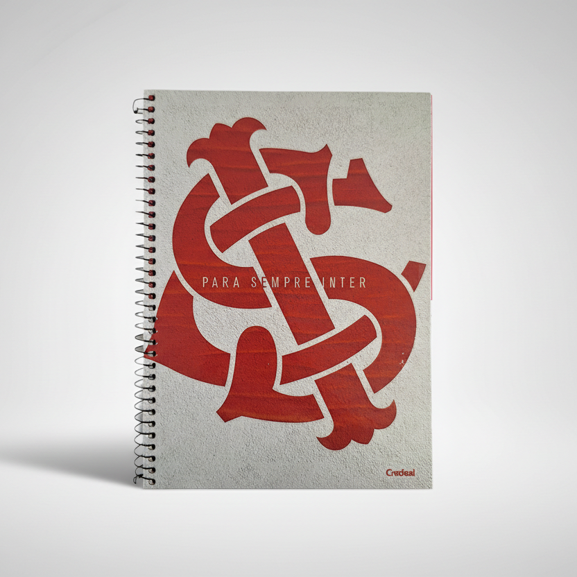Caderno do Inter Capa Dura 10 Matérias 200 Folhas | Credeal
