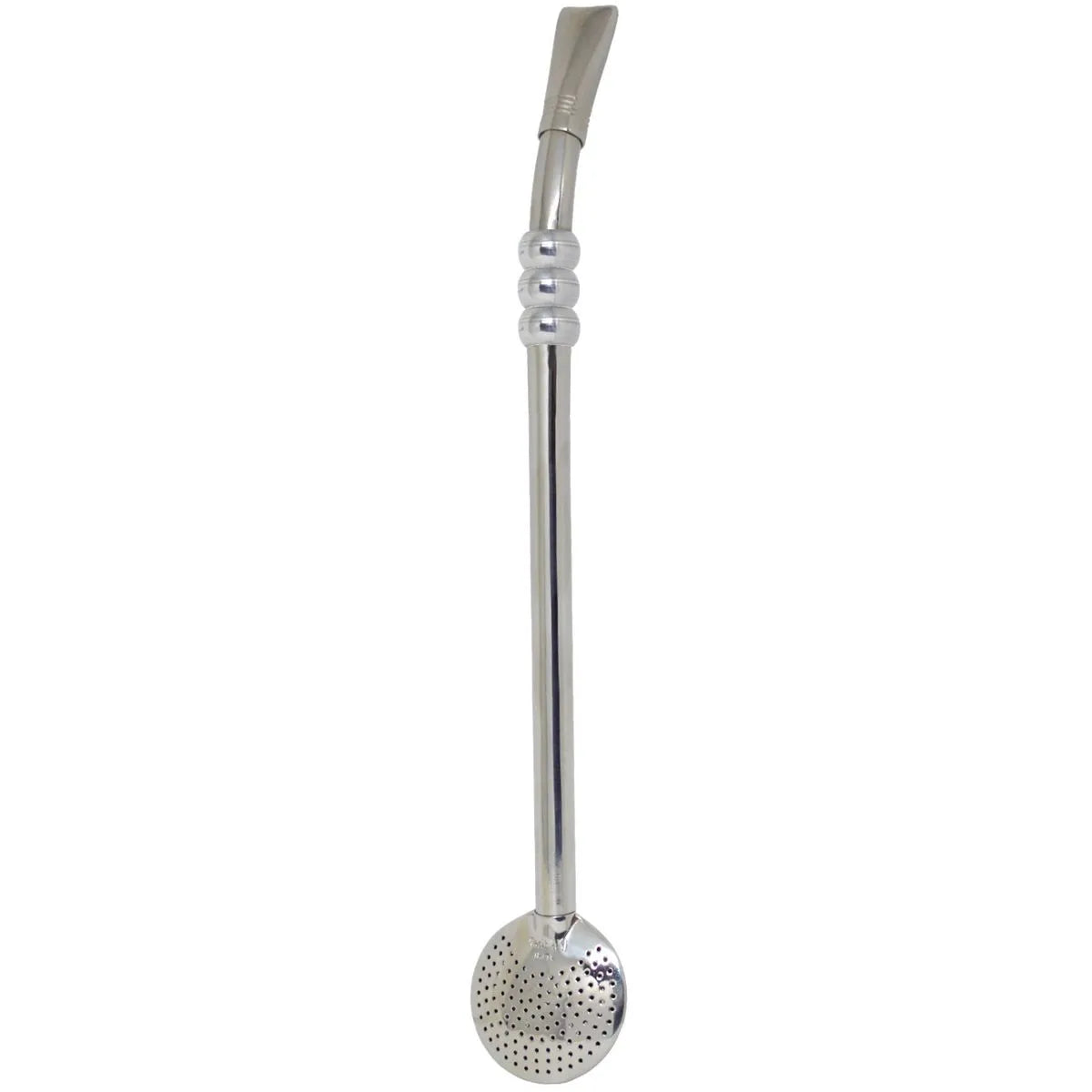 Bomba de Chimarrão Aço Inox 3 Anéis 23 cm | Garibaldi