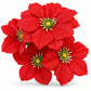 Buquê de Dálias Artificiais Vermelho 37 cm – 5 Hastes | FlorArte