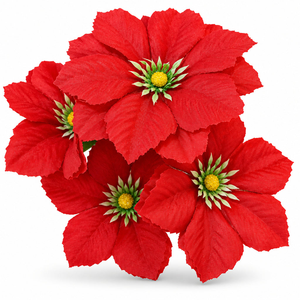 Buquê de Dálias Artificiais Vermelho 37 cm – 5 Hastes | FlorArte