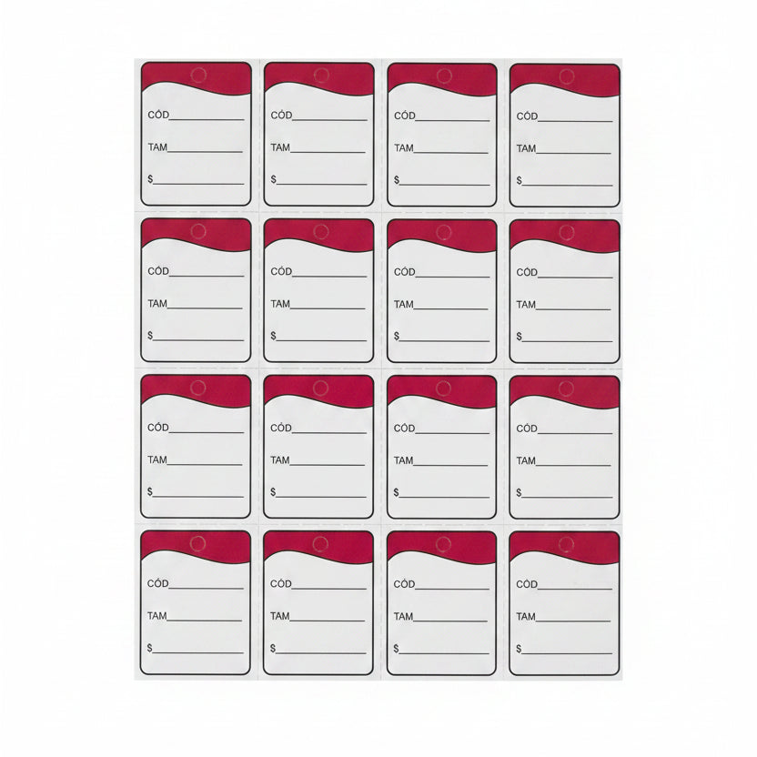 Etiqueta Tag para Marcação 38 x 30 mm Grespan | Pacote com 1.000 unidades
