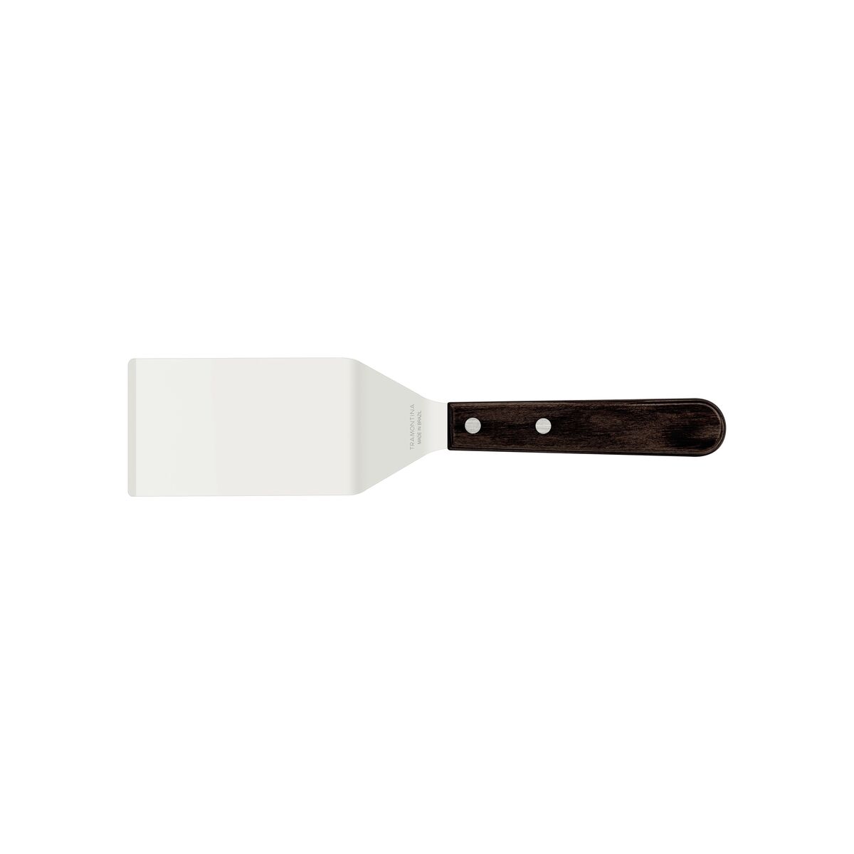 Espátula para Frituras Tramontina 4'' Polywood Castanho | Aço Inox | 24,6 cm