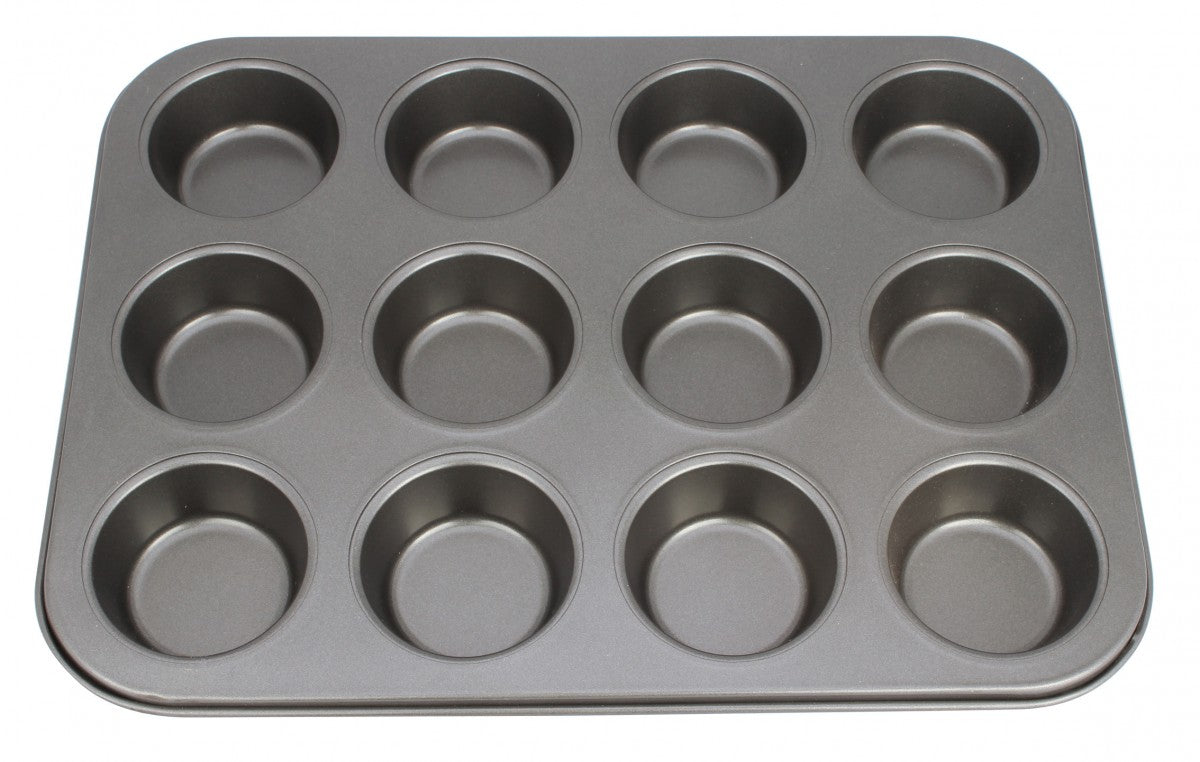 Forma de Pão de Queijo BigSul 12 Cavidades Antiaderente em Aço Carbono 35 x 26 x 3 cm