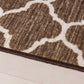 Tapete Boucle Essential 59×108 cm Antiderrapante – Abstrato Marrom/Off White | Niazitex