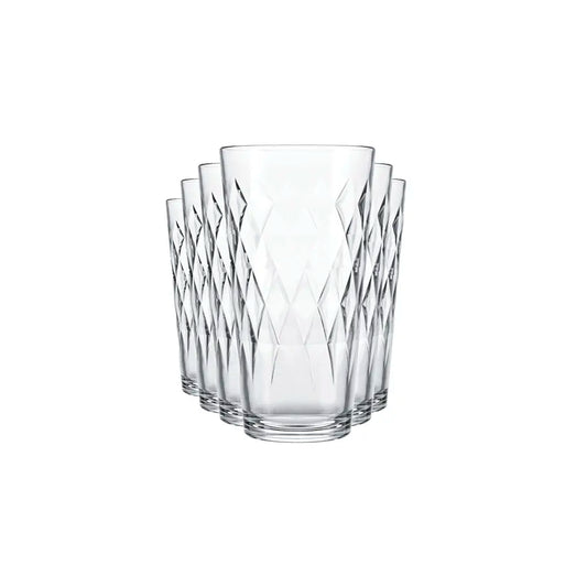 Copo Long Drink Vidro 350 ml – Jogo 8 Peças Nadir Vitrage (Luvas) – Transparente Alto Brilho