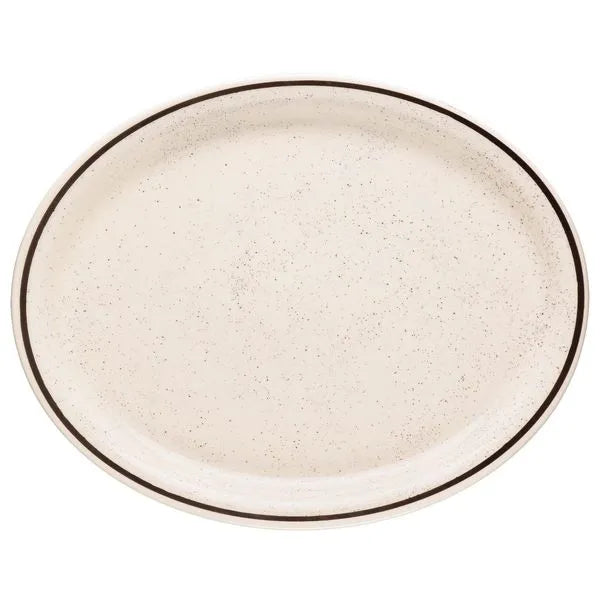 Travessa Oval Rasa Cerâmica Oxford Unni Brisa 30cm