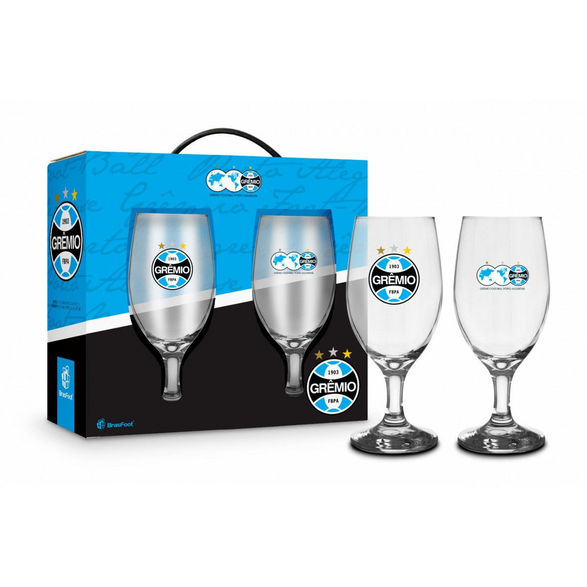Kit 2 Taças Windsor 330 ml do Grêmio | Brasfoot Presentes