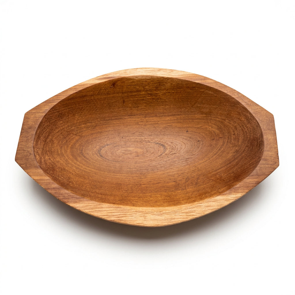 Gamela de Madeira Maciça 26 x 16,5 x 4 cm | Petisqueira Artesanal | Peças Únicas